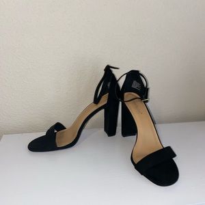 Cute open toe strap heels